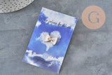 Broche pin's noeud blanc plastique & fer doré 18.5mm, x1 (G11331)-Broches et épinglettes-Gingerlily Perles