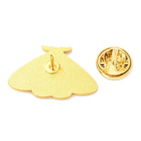 Broche pins papillon mystique doré émail bleu 27.5x18mm, x1 (G5547)