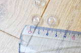 Bulle verre pour créations pendentif 14mm, x2 (G5369)