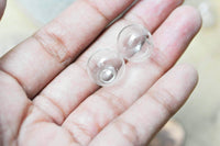 Bulle verre pour créations pendentif 16mm, x2 (G4156)