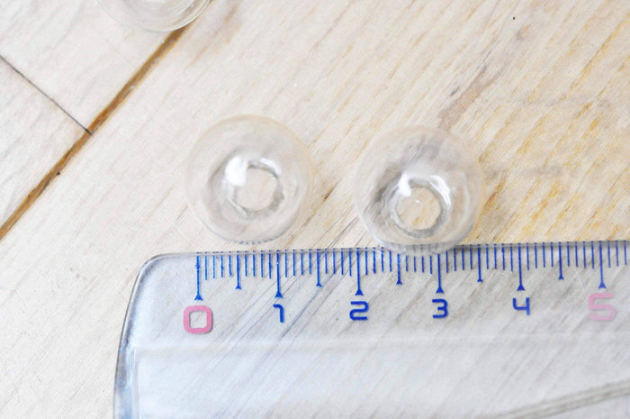 Bulle verre pour créations pendentif 16mm, x2 (G4156)
