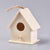 Cabane à oiseau en bois massif brut, 18.5cm, x1 (G4890)