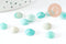 Cabochon carré amazonite naturel 8x8mm, x1 (G9701)