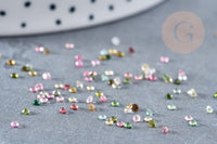 Cabochon forme diamant tourmaline naturelle 1.5mm, x1 (G8744)