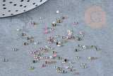 Cabochon forme diamant tourmaline naturelle 1.5mm, x1 (G8744)