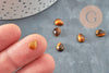 Cabochon goutte Œil de tigre naturel 8x6mm, x1 (G7572)