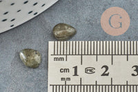 Cabochon goutte labradorite naturelle 6x8mm, x1 (G2270)