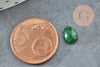 Cabochon goutte rubis sur zoisite naturelle 8x6mm, x1 (G2265)