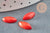 Cabochon marquise corail naturel rouge 10x8mm, 6x12mm, x1 (G3304)