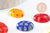 Cabochon marquise verre millefiori multicolore 10x14mm, x10 (G0841)