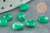 Cabochon ovale agate naturelle verte 5x7mm, x1 (G2699)