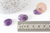 Cabochon ovale amethyste naturelle 18x13mm, x1 (G1183)