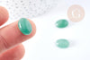Cabochon ovale aventurine verte naturelle 14x10mm, x1 (G8668)
