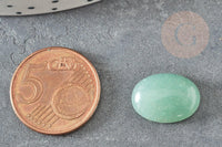 Cabochon ovale aventurine verte naturelle 16 x12mm, x1 (G1561)