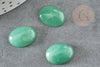 Cabochon ovale aventurine verte naturelle 16 x12mm, x1 (G4002)