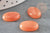 Cabochon ovale jade naturel corail 18 x13mm , x1 (G0988)