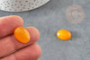 Cabochon ovale jade naturel jaune 18x13mm, x1 (G0379)