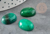 Cabochon ovale jade naturel marbré vert 18 x13mm, x1 (G2064)