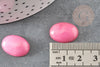 Cabochon ovale jade naturel rose 18x13mm, x1 (G2019)