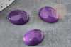 Cabochon ovale jade naturel viole 18x13mm, x1 (G2262)