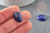 Cabochon ovale lapis lazuli naturel 18x13mm, x1 G8673