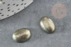 Cabochon ovale pyrite grise naturelle 14 x10mm, x1 (G2224)