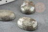 Cabochon ovale pyrite grise naturelle 18 x13mm, x1 (G0203)