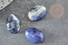 Cabochon ovale sodalite bleue naturelle 13x18mm, x1 (G2659)
