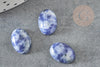 Cabochon ovale sodalite bleue naturelle 14x10mm, x1 (G2595)