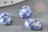 Cabochon ovale sodalite bleue naturelle 14x10mm, x1 (G2595)
