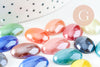 Cabochon ovale verre irisé 18x13mm, x20 (G0117)