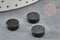 Cabochon rond agate naturelle noire 10mm, x1 (G2249)