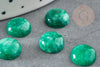 Cabochon rond agate naturelle verte 10mm, x1 (G2646)