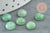 Cabochon rond aventurine verte naturelle 8mm, x1 (G2686)