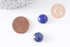 Cabochon rond bleu lapis lazulis naturel 12mm, x1 (G2656)