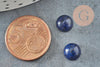 Cabochon rond bleu lapis lazulis naturel 8mm, x1 (G2684)