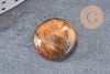 Cabochon rond dôme pierre naturelle 18mm, x1 (G10834)