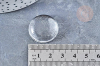 Cabochon rond en Plexiglas transparent 22m, x1 (G8198)