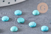 Cabochon rond howlite naturelle turquoise 6mm, x1 (G5055)