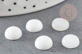 Cabochon rond jade blanc, cabochon rond, jade naturel,pierre naturelle,jade blanc, 10mm, x1 (G1642)