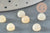 Cabochon rond jade naturel jaune 6mm, x1 (G1391)