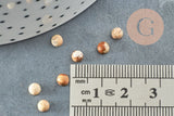 Cabochon rond jaspe paysage naturel 4mm, x1 (G2727)