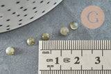 Cabochon rond labradorite naturelle 4mm, x1 (G3007)