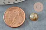 Cabochon rond labradorite naturelle 8mm, x1 (G0424)