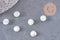Cabochon rond nacre blanche naturelle 8mm, x1 G10535