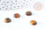 Cabochon rond oeil de tigre naturel 10mm, x1 (G8657)