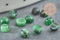 Cabochon rond rubis sur zoisite naturelle 4mm, x1 (G2781)