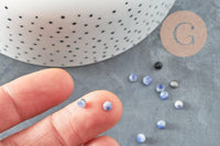Cabochon rond sodalite bleue naturelle 4mm, x1 (G2963)
