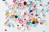 Cabochon rond strass cristal coloré 1.6mm, x1 gramme (G4142)
