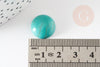 Cabochon rond turquoise naturelle 15mm, x1 (G2554)